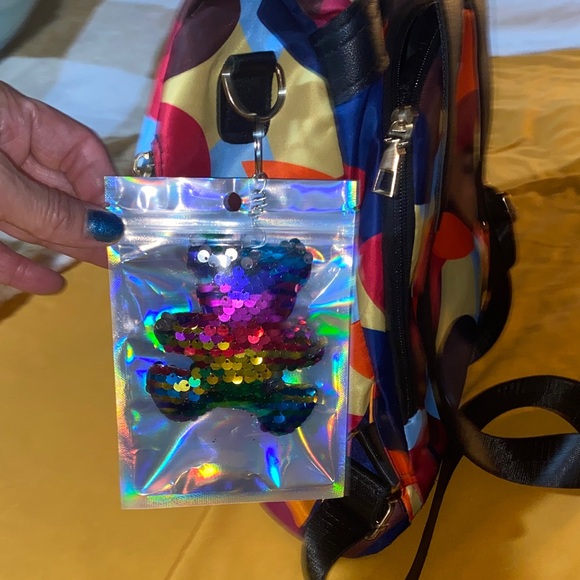 Poaba Colorful Patterned backpack - Picture 5 of 13